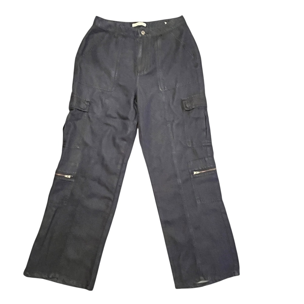 Indigo Thread Women's Blue Tencel Cargo Pants‎ Grunge Skater Size 8